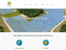 Tablet Screenshot of holocene-energy.com